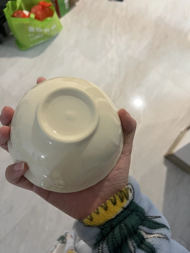 Nordic Vintage Embossed Ceramic Bowl - Cream White Tableware
